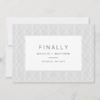 Finally, save the date announcement