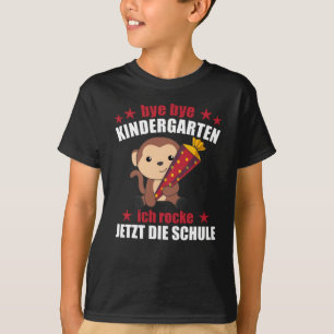 Finally Schoolkind Monkey School Bag Rock The T-Shirt