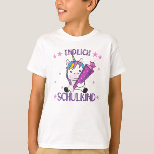 Finally Schoolkind Unicorn School Bag School T-Shirt