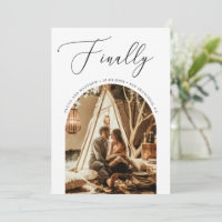 Finally Script. Modern Romantic Arch Photo Wedding