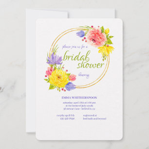 Finally Spring Bridal Shower Invitation