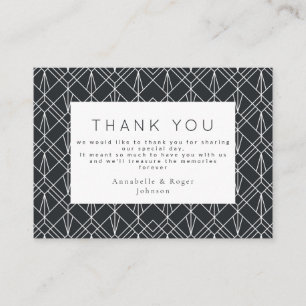 Finally thank you charcoal geometric stylish enclosure card