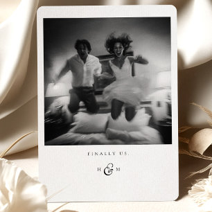"Finally Us" Photo Thank You Card