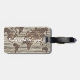 Finally we can travel again   luggage tag