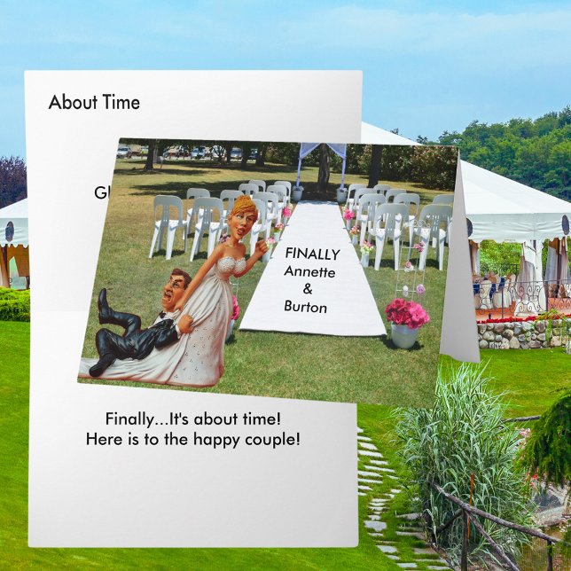 Finally Wedding Couple Funny Greeting Card (Finally Wedding Couple Funny Greeting Card)