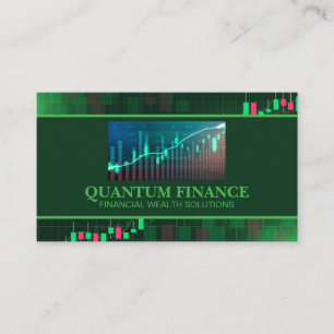 Finance Data Chart Analysis Stocks Business Card