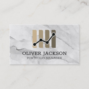 Finance Graph Cpa Brokerage Business Card