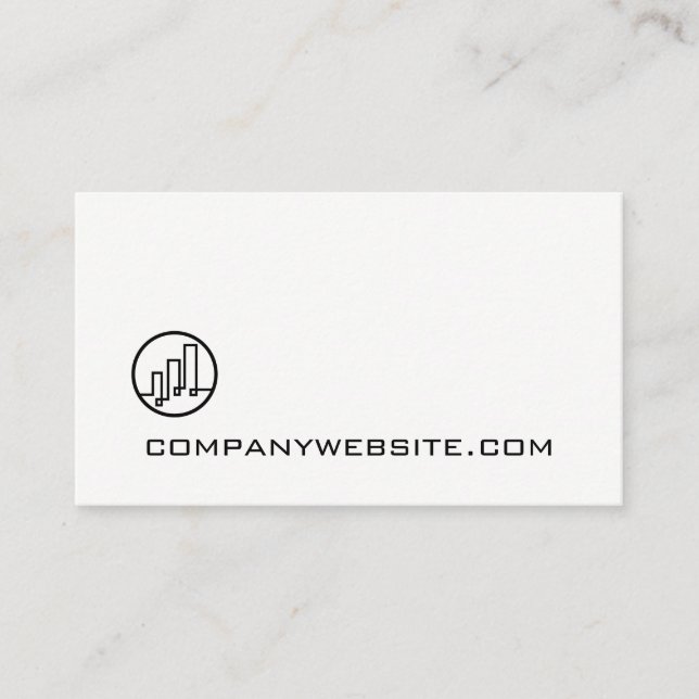 Finance Logo Business Card (Front)