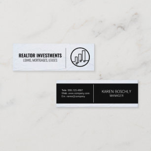 Finance Logo Mini Business Card