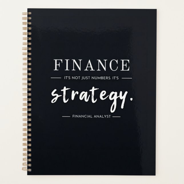 Finance – Not Just Numbers, It's Strategy | Analys Planner (Front)
