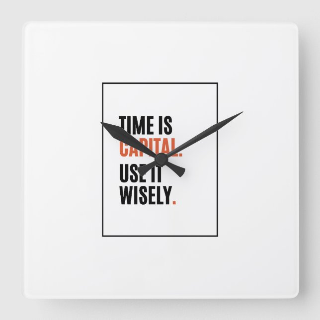 Finance Office Wall Clock Decor (Front)