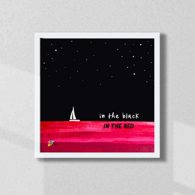 Finance Poster Art Accountant Office Black and Red (Creator Uploaded)