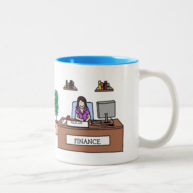 Finance professional - custom cartoon mug (Right)