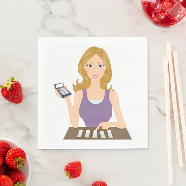 Finance Woman Napkin (Creator Uploaded)