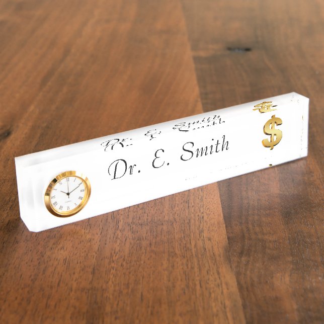 Financial Adviser Nameplate (Side)