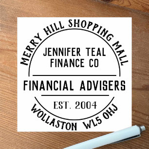 Financial Advisers Rubber Stamp