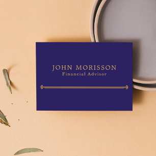 Financial Advisor Business Card Customisable