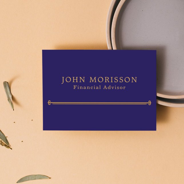 Financial Advisor Business Card | Customisable (Financial Advisor Business Card )