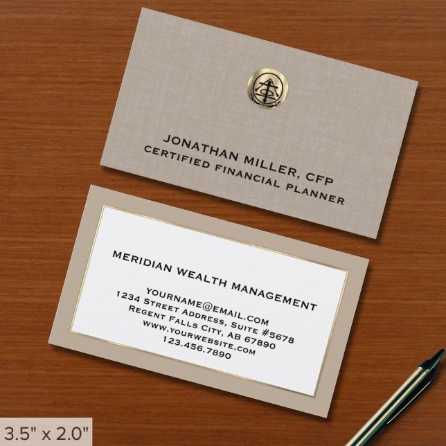 Financial Advisor Business Cards (Creator Uploaded)