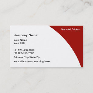 Financial Advisor Business Cards