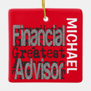 Financial Advisor Extraordinaire CUSTOM Ceramic Ornament
