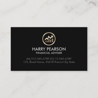 Financial Advisor Finance Business Card