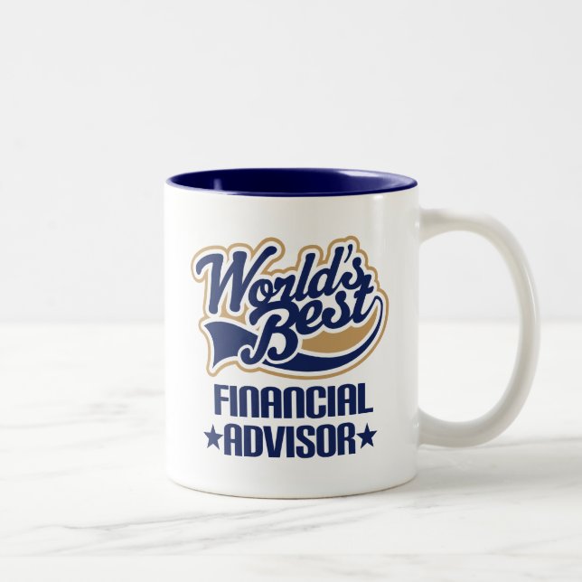 Financial Advisor Gift Two-Tone Coffee Mug (Right)