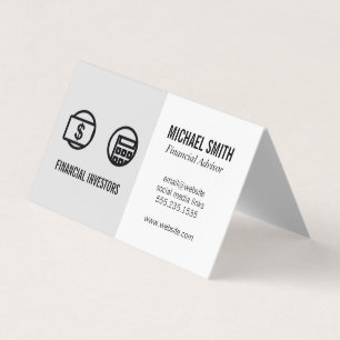 Financial Advisor Money Business Card