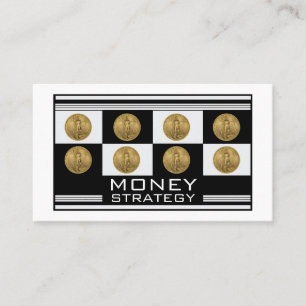 Financial Advisor Wealth Strategy Money Management Business Card