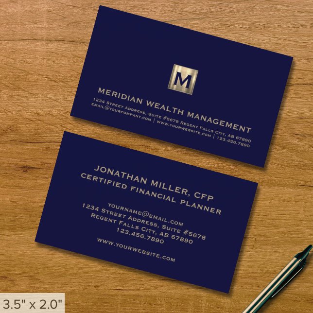 Financial Advisory Services Business Card (Creator Uploaded)