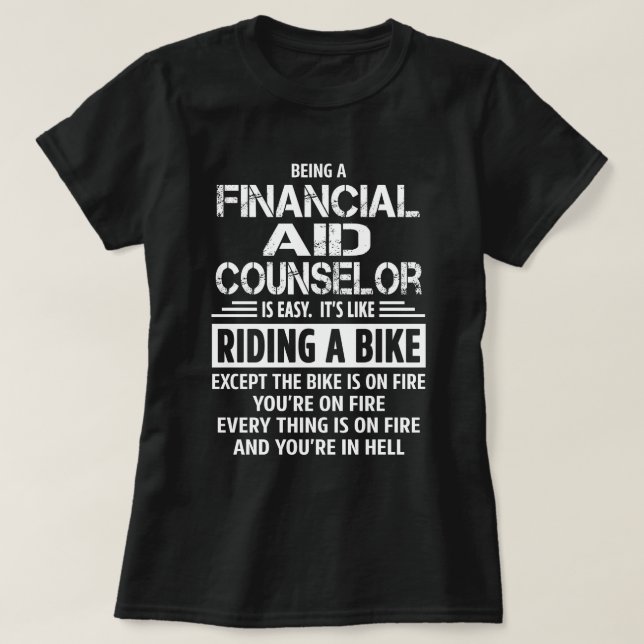 Financial Aid Counsellor T-Shirt (Design Front)