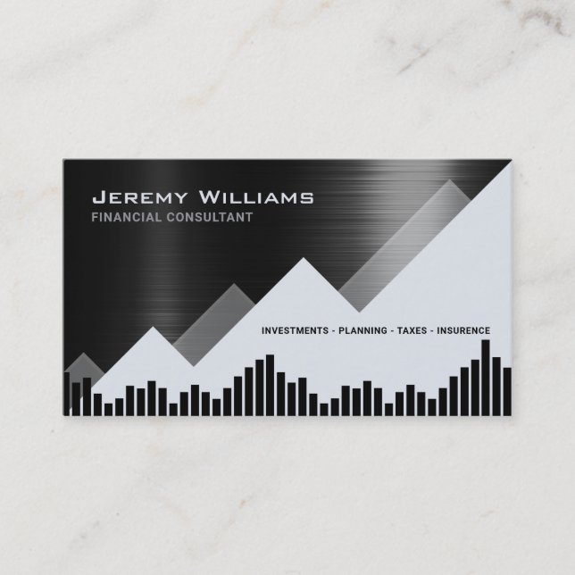 Financial and investment consultant Business Card (Front)