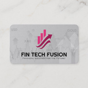 Financial Chart Equity and Stocks Business Card