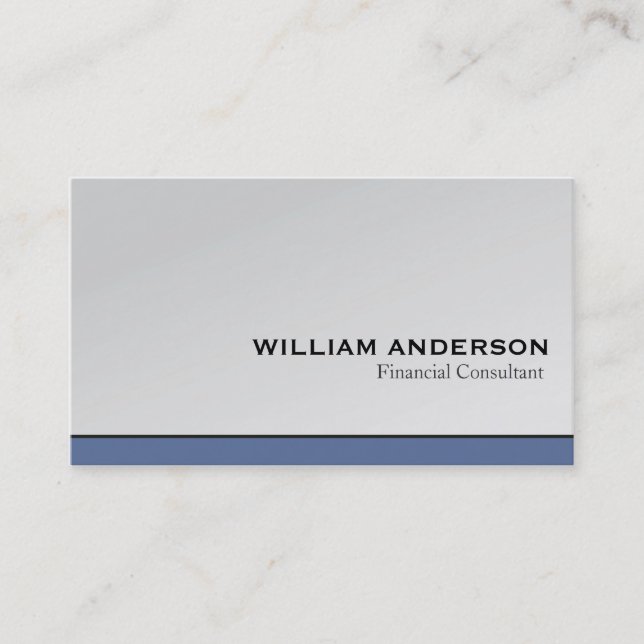 Financial Consultant - Business Cards (Front)