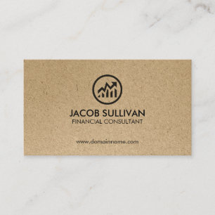 Financial Consultant Finance Business Card