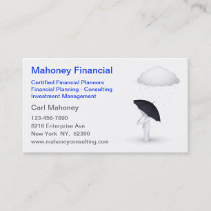 Financial Consulting Insurance Agent Business Card