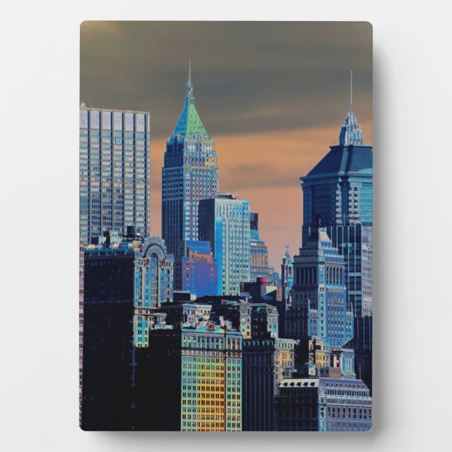  Financial District Lower Manhattan  Poster Plaque (Front)