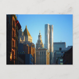 Financial District Skyline Cityscape Postcard