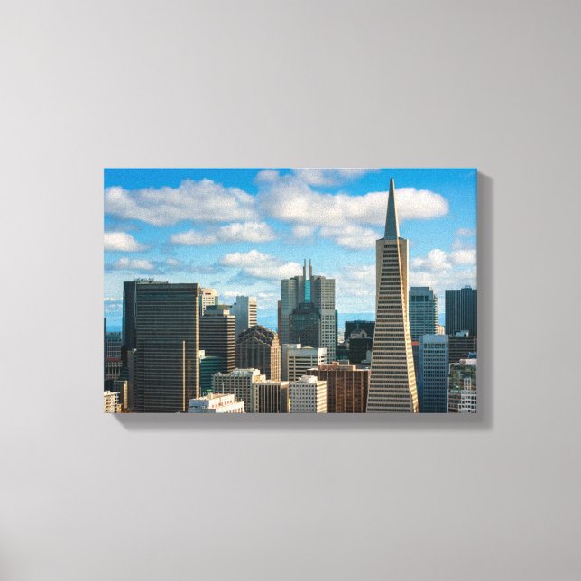 Financial District Skyline of San Francisco Canvas Print (Front)