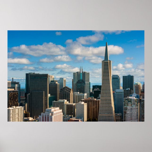 Financial District Skyline of San Francisco Poster (Front)