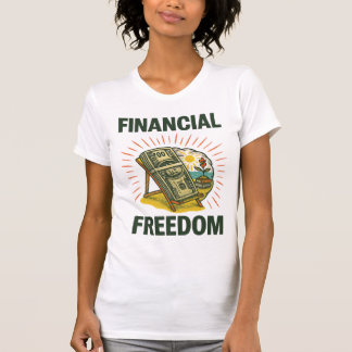 Financial Freedom Beach Chair for Wealth Builders T-Shirt