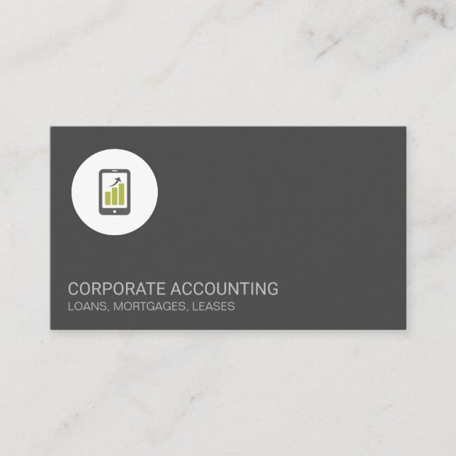 Financial Graph | Consulting Business Card (Front)
