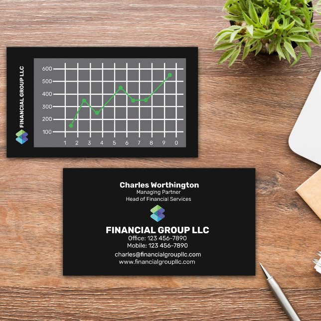 Financial Group Company Business Card (Creator Uploaded)