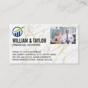 Financial Logo Business People Business Card