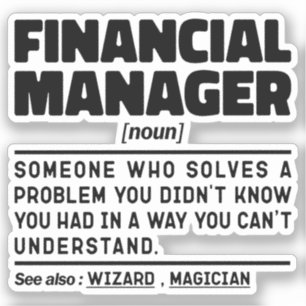 Financial Manager Noun Management Inspirational