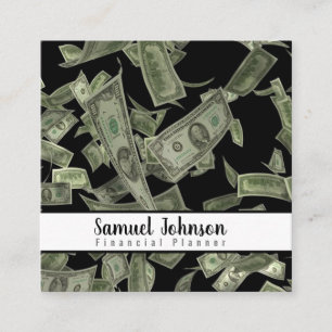 Financial Planner Accountant Wealth Management Square Business Card