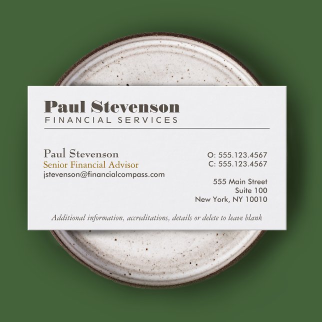 Financial Planner Business Card (Creator Uploaded)