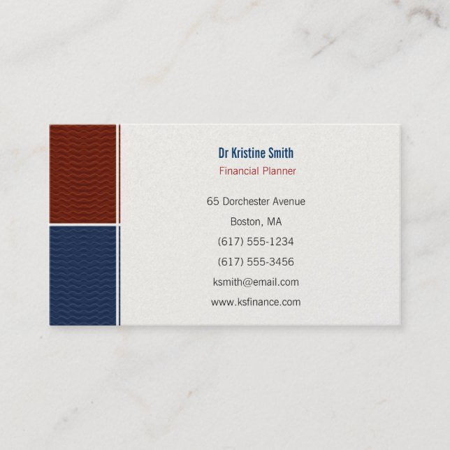 Financial Planner - Business Card (Front)