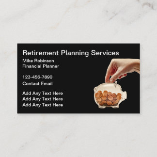 Financial Planner Money Management Business Cards