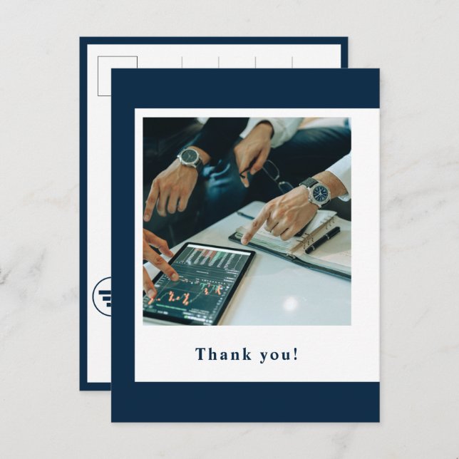 Financial Planner Promotional Thank You Postcard (Front/Back)